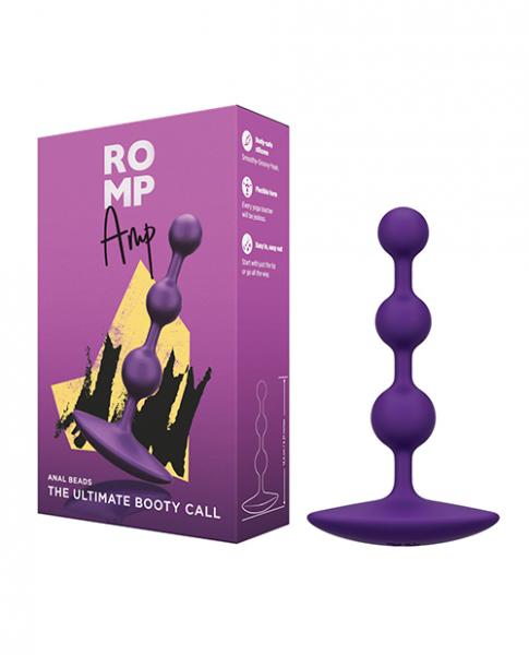Romp Amp Flexible Anal Beads Violet