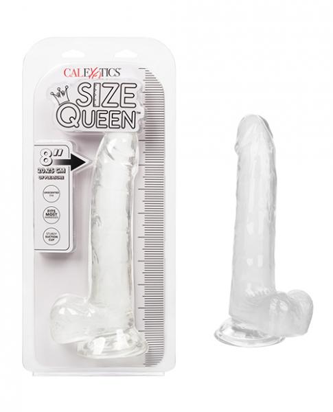 Size Queen 8" Dildo Clear