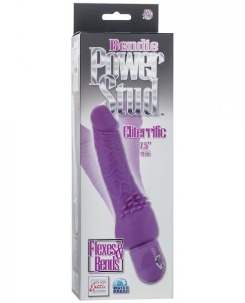 Bendie Power Stud Cliterrific Waterproof Vibrator Purple