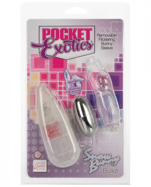 Pocket Exotics Snow Bunny Bullet Clear Vibrator