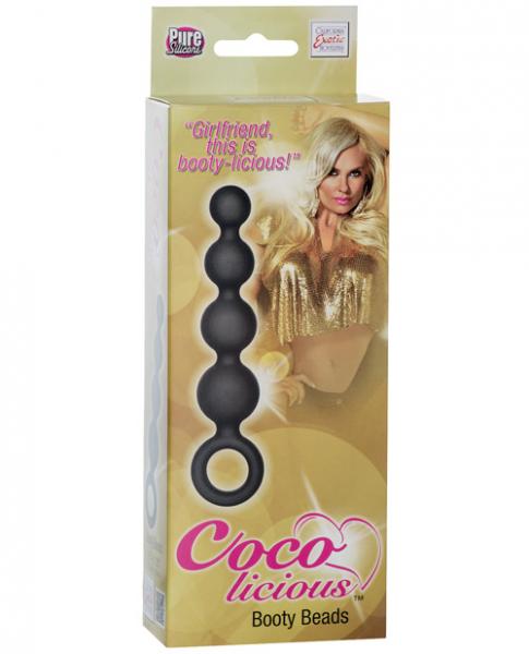 Coco Licious Silicone Booty Beads Black 4.5 Inch