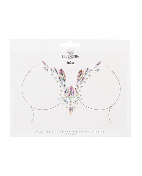 Shots Bliss Dazzling V Cleavage Bling Sticker O/S