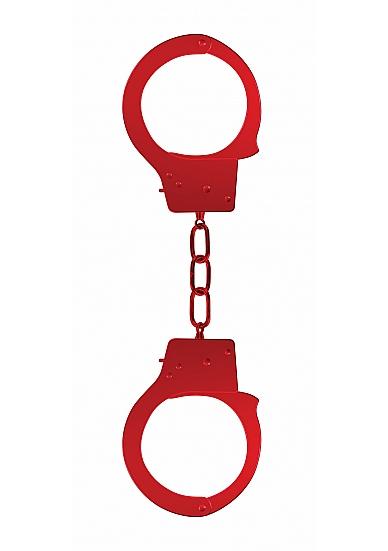 Ouch Beginners Handcuffs Metal Red