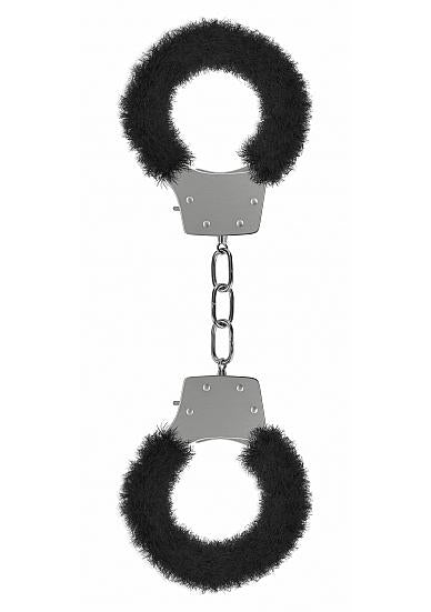 Ouch Pleasure Handcuffs Furry Black