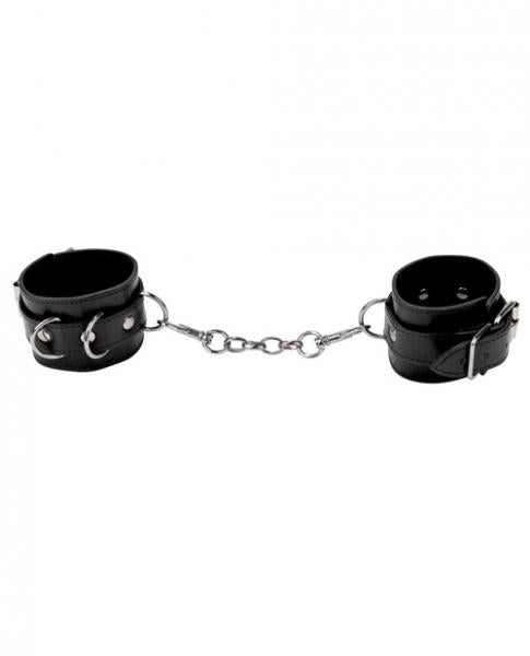 Ouch Leather Cuffs For Hand And Ankles Black
