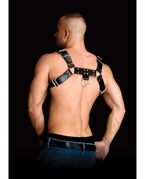 Ouch Costas Solid Structure 2 Black Chest Harness