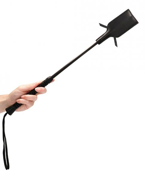 Ouch! Crop Black Rectangle With Black Lace Large