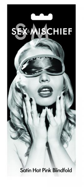 Sex & Mischief Satin Blindfold Hot Pink