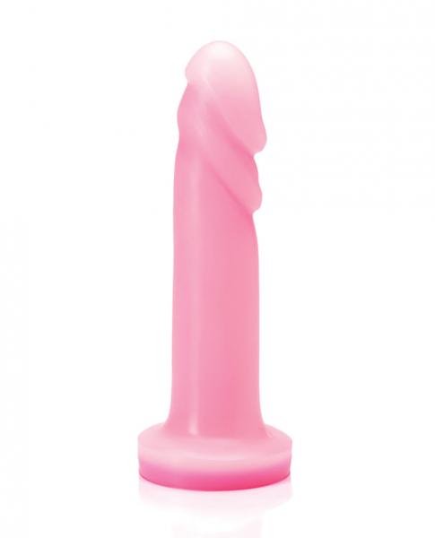 Tantus Flurry Silicone Dildo Rose Quartz