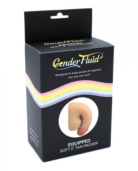 Gender Fluid 5" Equipped Soft Packer Tan