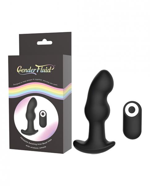 Gender Fluid Frission Anal Vibe W/Remote Black