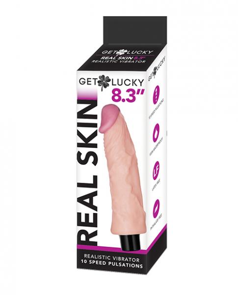 Voodoo Get Lucky 8.3" Real Skin Series Vibrating Flesh