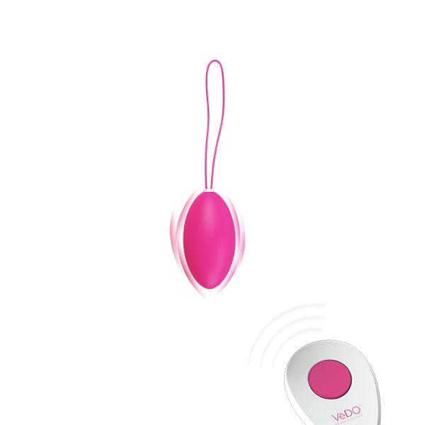 Vedo Peach Rechargeable Egg Vibe Foxy Pink