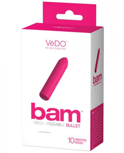 Vedo Bam Rechargeable Bullet Vibrator Foxy Pink