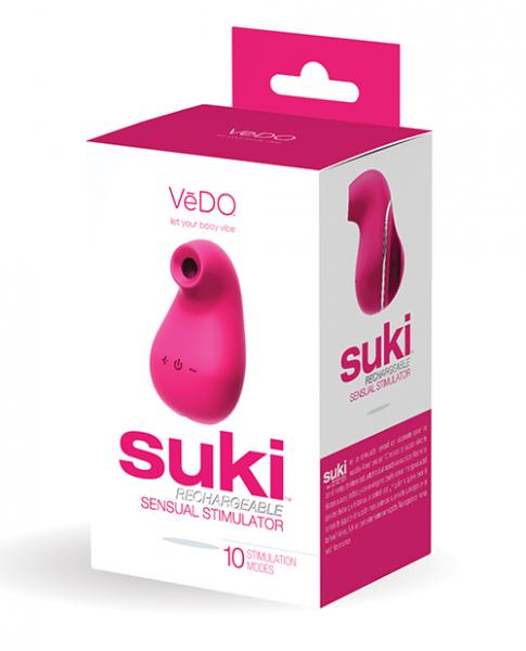 Vedo Suki Rechargeable Vibrating Sucker Foxy Pink