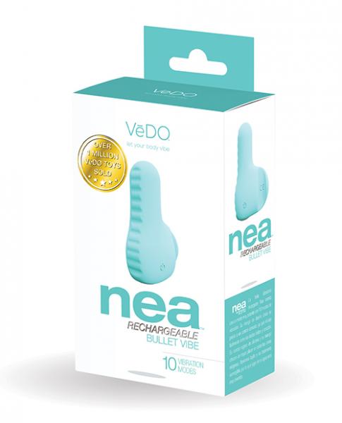 Vedo Nea Rechargeable Finger Vibe Tease Me Turquoise