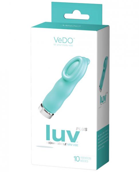 Luv Plus Rechargeable Clitoris Vibe Turquoise Blue
