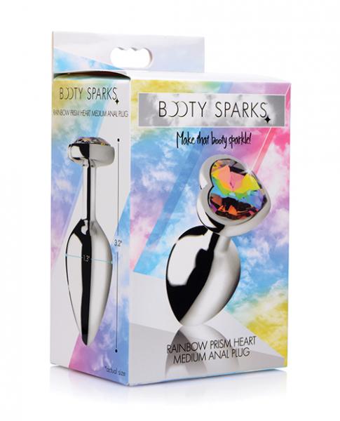 Bootysparks Rainbow Prism Heart Anal Plug Medium