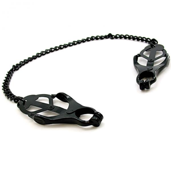 H2h Nipple Clamps Jaws W/Chain (Black)