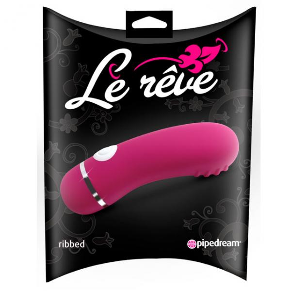 Le Reve Ribbed Dark Pink 3 Speed Massager