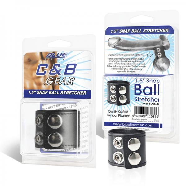 C & B Gear 1.5 Inches Snap Ball Stretcher Black