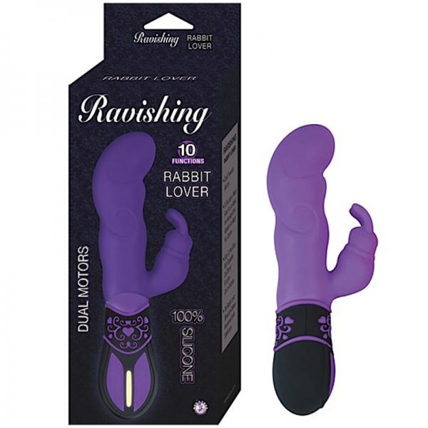 Ravishing Rabbit Lover Silicone 10 Function Waterproof Purple