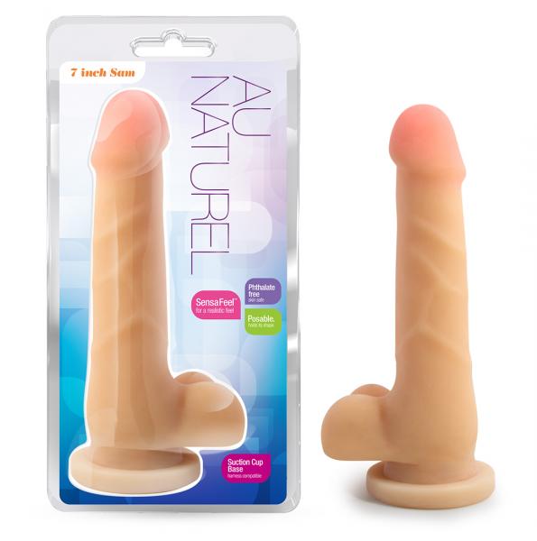 Au Natural 7 Inches Sam Beige Dildo