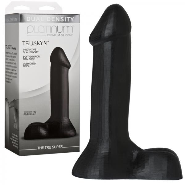 Platinum Truskyn Tru Super 7 Inches Dildo Black