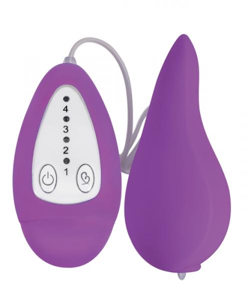Groove Smooth Silicone Remote Vibe Purple