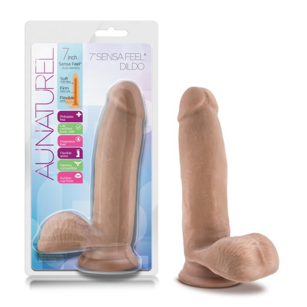 Au Naturel 7 Inches Sensa Feel Dildo Latin