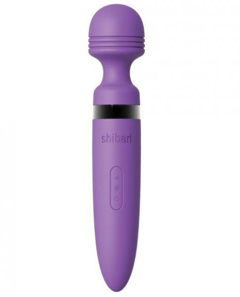 Shibari Deluxe Mega Massage Wand Silicone Usb Rechargeable Purple
