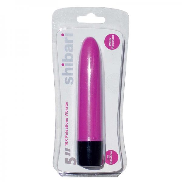 Shibari 10 X Pulsations Vibrator 5 Inches Pink