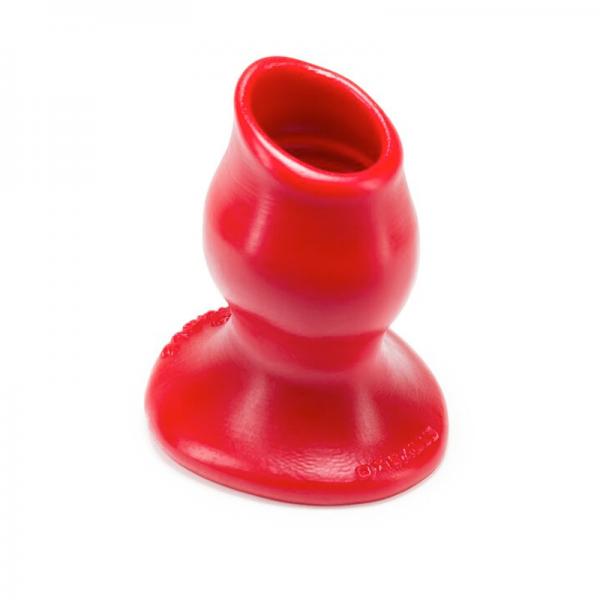 Oxballs Pighole 2, Hollow Plug, Medium, Red