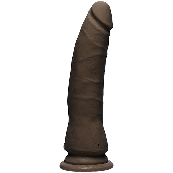 The D Thin D 7 Inches Dual Density Brown Dildo