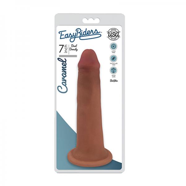 Easy Riders 7 Inches Dual Density Dong Caramel Tan
