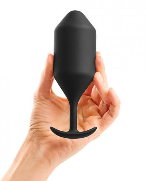B Vibe Snug Plug 5 Black Large Butt Plug