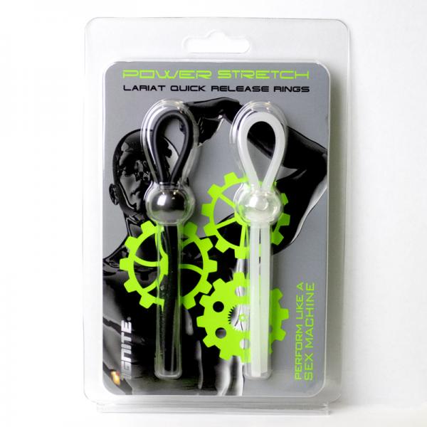 Silicone Lasso Rings 2 Pack Black,White