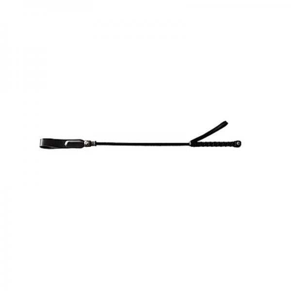 Short Riding Crop Slim Tip (20") Black