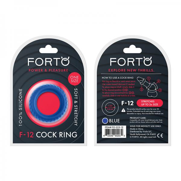 Forto F 12: 35 Mm 100% Liquid Silicone C Ring Blue