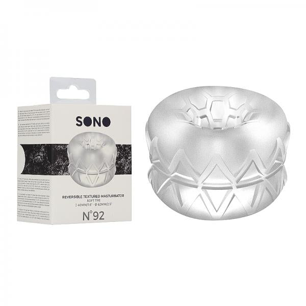 Sona N0. 92 Reversible Textured Masturbator Clear