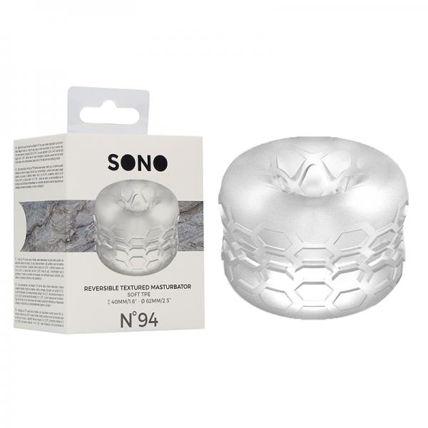 Sono N0. 94 Reversible Textured Masturbator Transparent