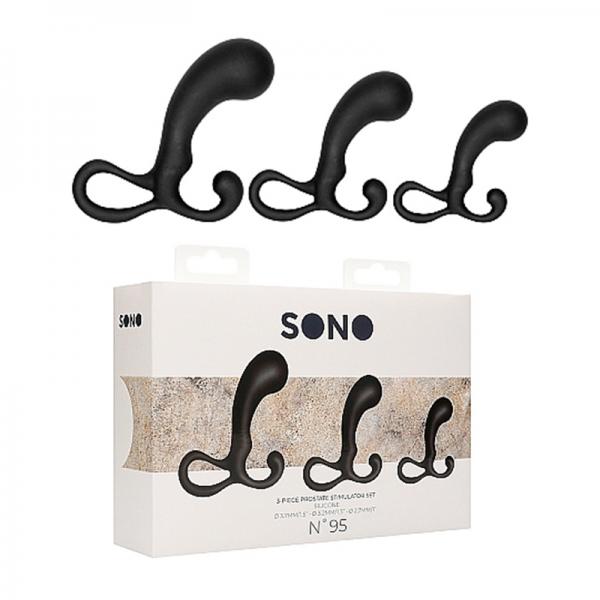 Sono 3 Piece Prostate Stimulator Set Black