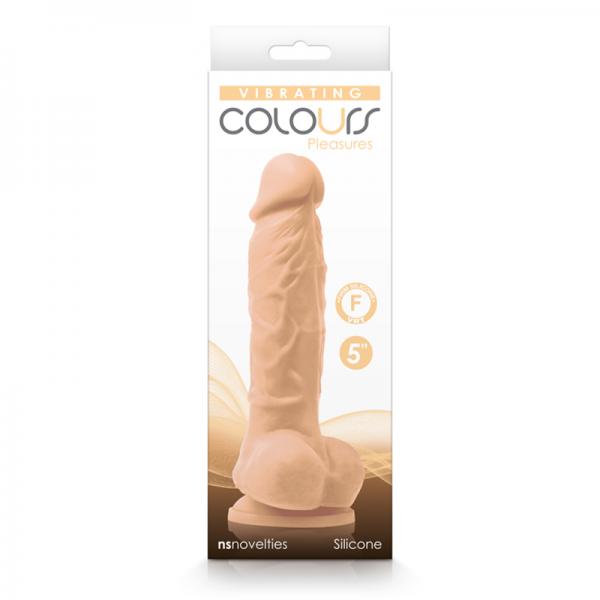 Colours Pleasures Vibrating 5" Dildo White