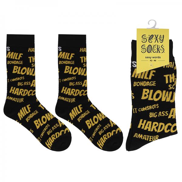 Shots Socks Sexy Words M/L