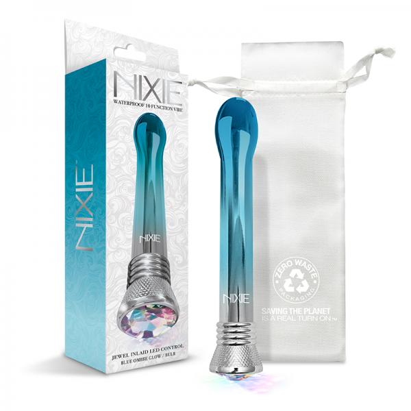 Nixie Waterproof 10 Function Bulb Vibe Blue Ombre Glow