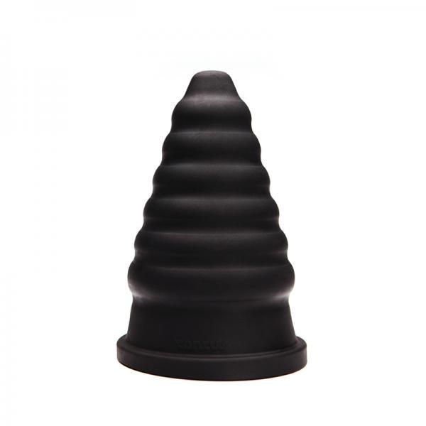 Tantus Cone Ripple Black