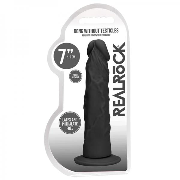 Real Rock Realistic Dildo 7" 17 Cm Chocolate