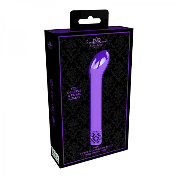 Royal Gems Jewel Abs Rechargeable Bullet Purple