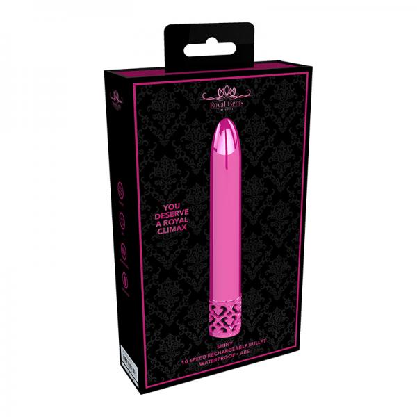 Royal Gems Shiny Abs Rechargeable Bullet Pink