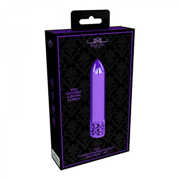 Royal Gems Glitz Abs Rechargeable Bullet Purple